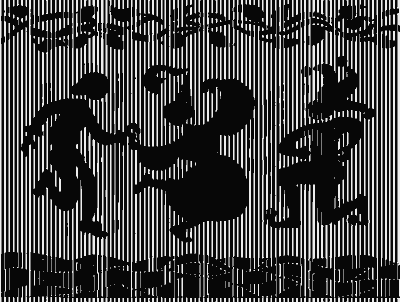 Im Auftrag von CITIA, conservatoire d’Art et d’Histoire Annecy (F), eine der vier cinéma d‘ombre Illustrationen. Die Genres des Kinos: Die Dreiecksbeziehung.